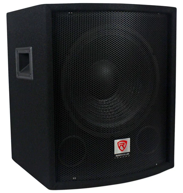 Rockville SBG1128 12x22 600 Watt Passive Pro DJ Subwoofer - MDF Cabinet/Pole Mount