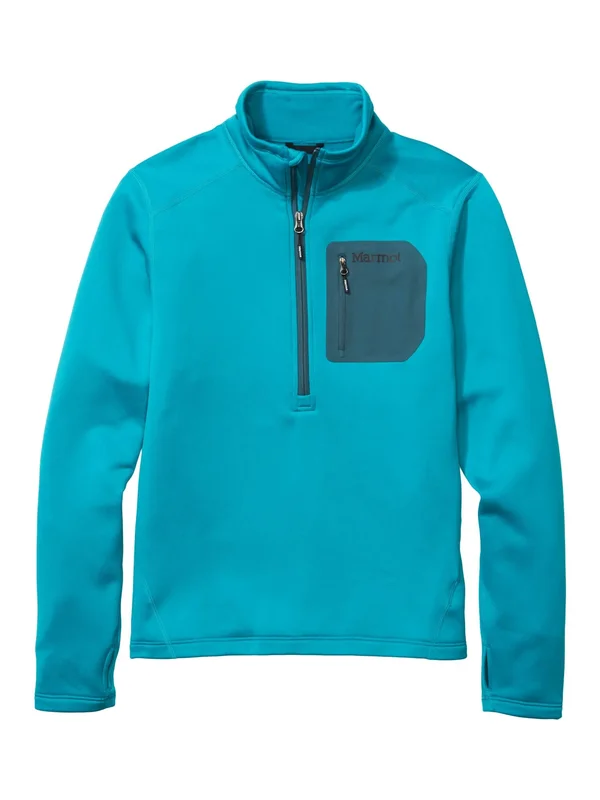 Marmot Men's Olden Polartec 1/2 Zip Top - Small - Enamel Blue