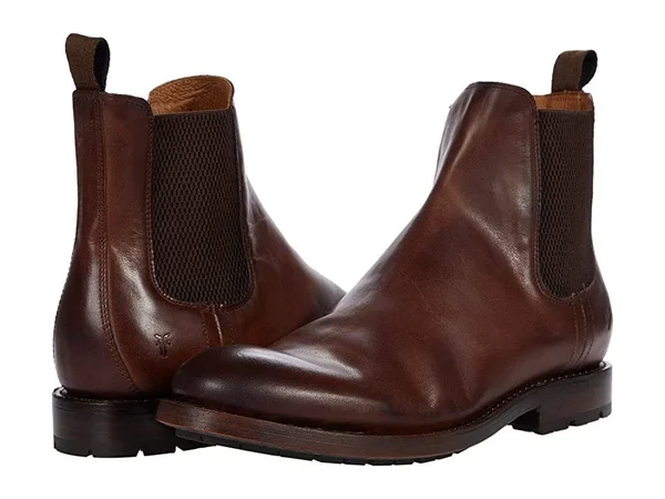 Frye Bowery Chelsea Boots in Cognac - Men's Size 13
