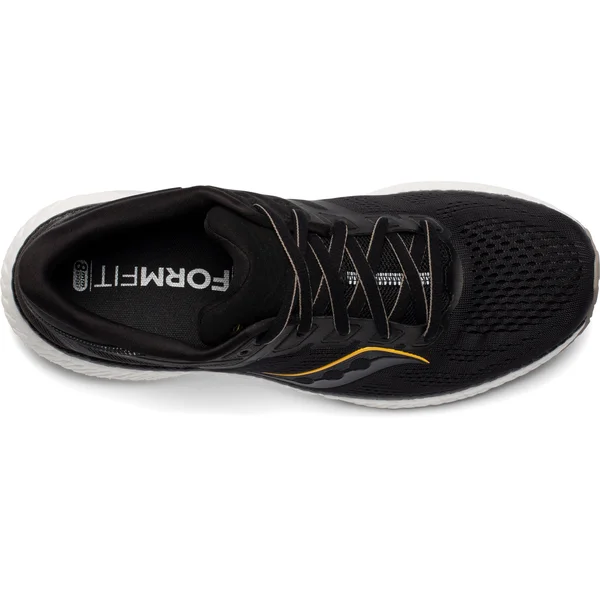 Saucony Men's Hurricane 23 Black - Vizigold, 9.5, 2E