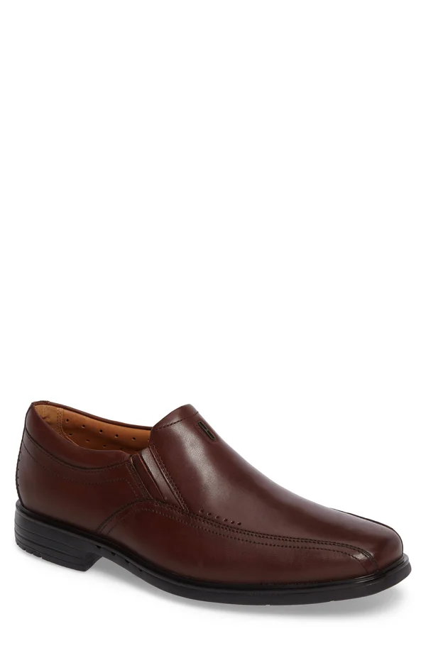 Clarks UnSheridan Go Brown Leather, Men's, Size: 8