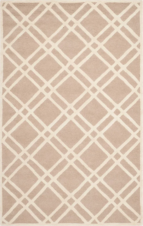 Safavieh Cambridge CAM142J Beige - Ivory Rug, 8&x 8& Square