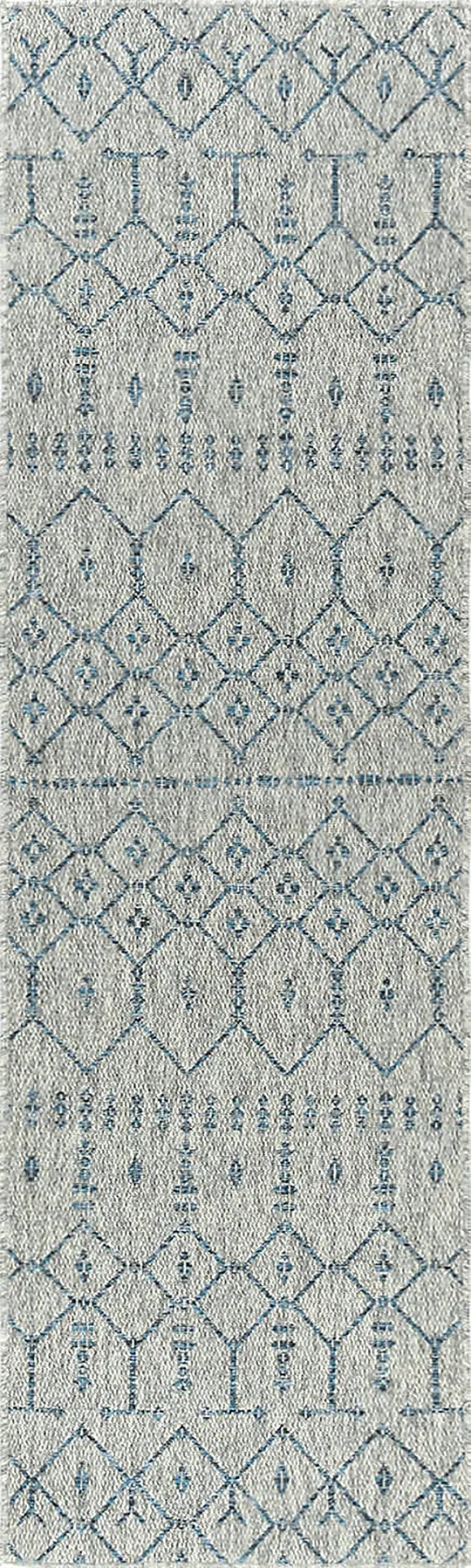 Tayse Elsa Indoor/Outdoor Area Rug - Size: 5 ft. Round, Blue