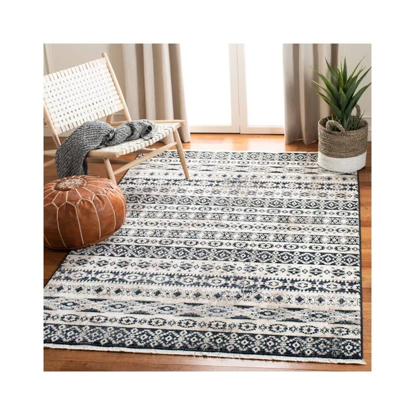 Safavieh Herat Rug Collection HRT370G - Ivory, Black - 8' x 10'
