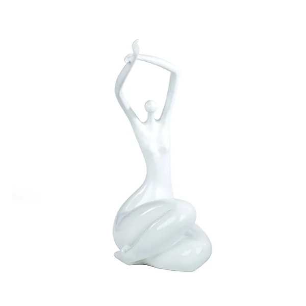 Lady Resin Sculpture Finesse D閏or Color: White