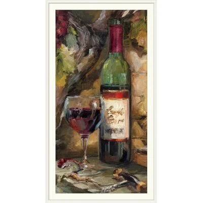 &Le Cour De Le Chateau I& by Marilyn Hageman Painting Print Great Big Canvas Size: 56x22 H x 32x22 W x 1x22 D, Format: White Fra
