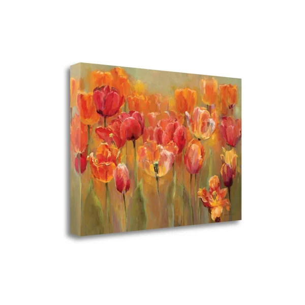 Tangletown Fine Art Tulips in The Midst III by Marilyn Hageman Giclee on Gallery Wrap Canvas, 29x22 x 20x22 - Multi