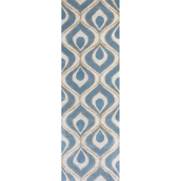 Kas Bob Mackie Home 1020 Beige Eye of The Peacock Area Rug 5' x 8'