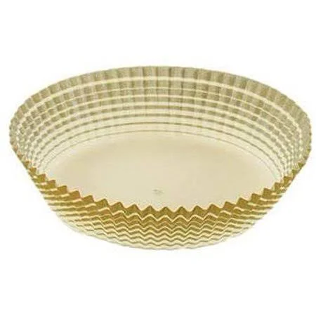 Novacart Round Paper Cup - Gold-Patterned OUTSIDE, 3x22 Base Diameter, 7/8x22 High
