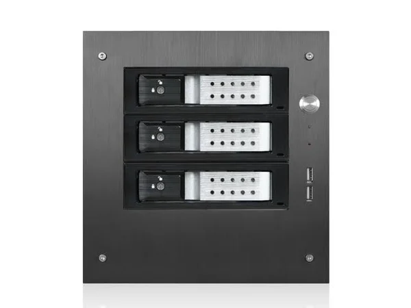 iStarUSA S-35-3DE1SL Compact Stylish 3X 3.5x22 Hotswap Trayless Mini-ITX Tower