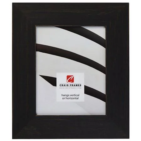 Craig Frames Jasper Wide, 24x36 inch Picture Frame, Country Charcoal Black, Size: 24 x 36