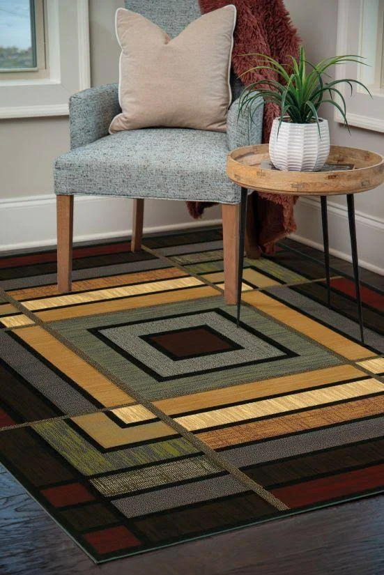 United Weavers Contours Ambience Smoke Blue Accent Rug 2&7x22 x 4&2x22