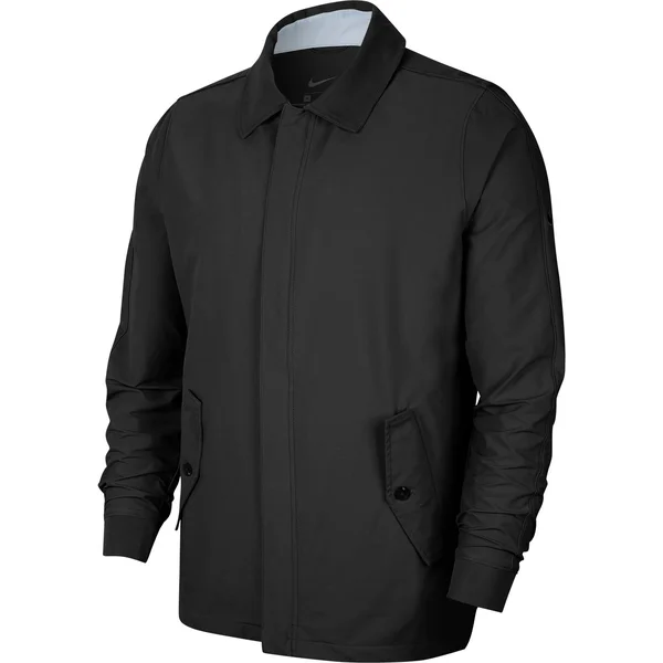 Nike Mens Repel Player Jacket Golf Full Zip (Black - Large)