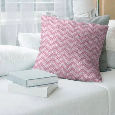 Stephenie Classic Hand Drawn Chevron Pattern Throw Pillow Brayden Studio Size: 16x22 H x 16x22 W, Fill Material: Poly Fill, Colo