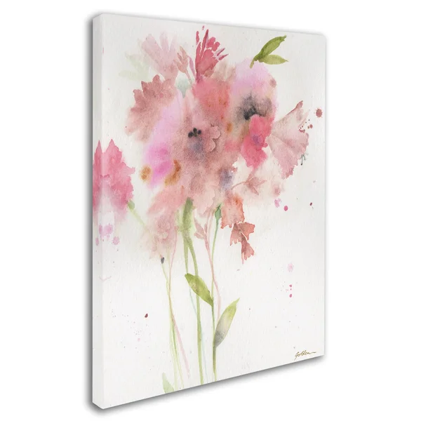 Trademark Fine Art Soft Pink Bouquet Canvas Art by Sheila Golden - Assorted