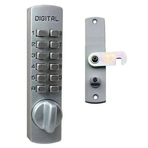 Lockey C-170-AB Mechanical Keyless Cabinet Surface Mount Cam Lock - Antique Brass