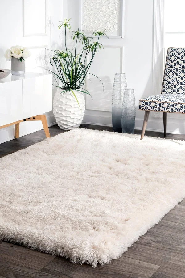 nuLOOM Kristan Hand Tufted Shag Runner Rug - 2& 6x22 x 8&, Ivory