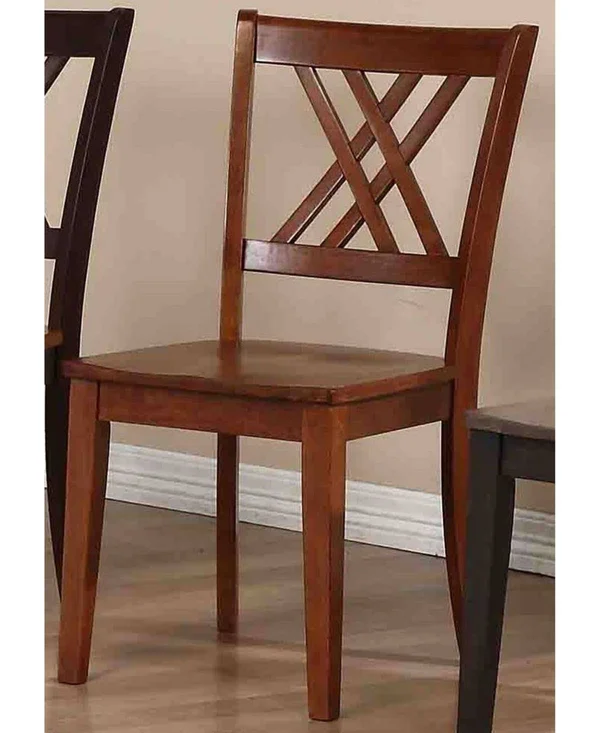 Iconic Furniture Company Double X-Back Dining Chairs - Set of 2 - Caramel