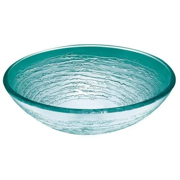 Pegasus G-242 Swirl Glass Vessel Sink, Frosted