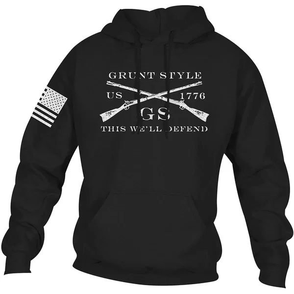 Grunt Style Logo Basic Pullover Hoodie - 3XL - Black