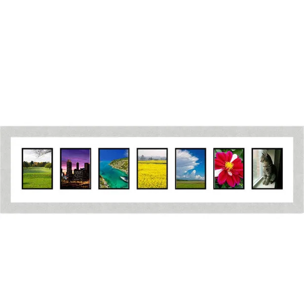 Frames by Mail 7 Opening Collage Picture Frame, Silver