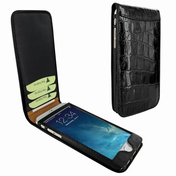 Piel Frama 689 Black Crocodile Magnetic Leather Case for Apple iPhone 6 Plus - 6S Plus