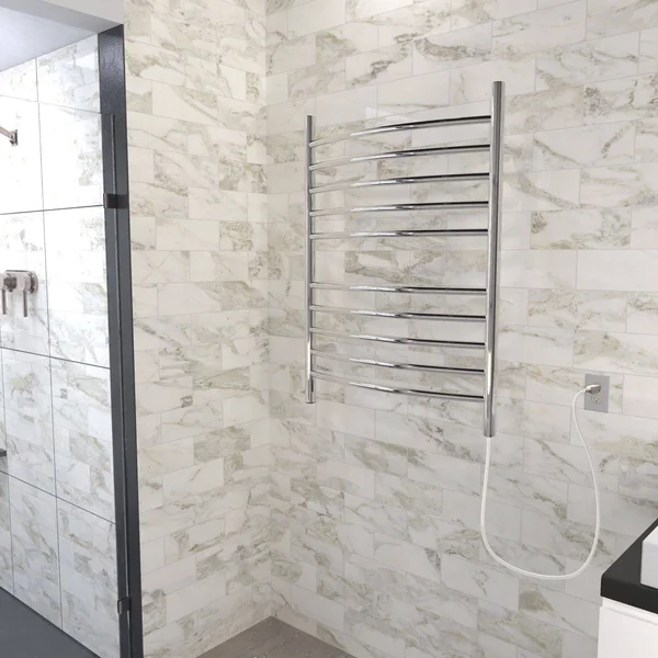 Amba RWP-CP Polished Radiant Plug-In Curved Towel Warmer