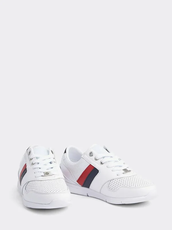 Tommy Hilfiger Lightweight Leather White Trainers