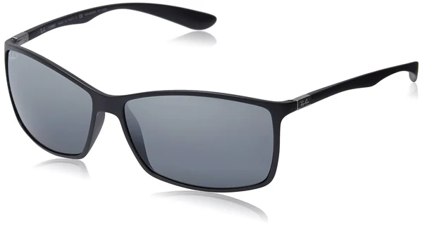 Ray-Ban Polarized Liteforce Sunglasses - Size 62 - Black/Silver Mirror