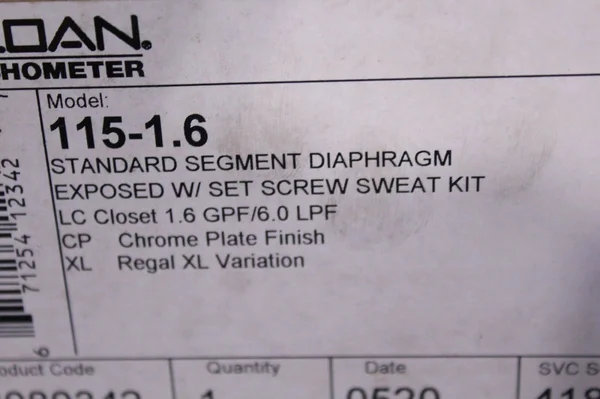 Sloan Regal 115-1.6 XL - Exposed Water Closet Flushometer