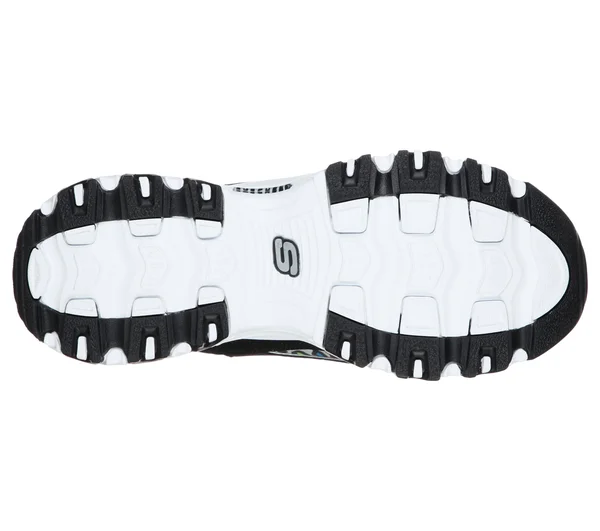Skechers D&Lites - Safari Landscape Sneakers - Black/Multi, 7.5