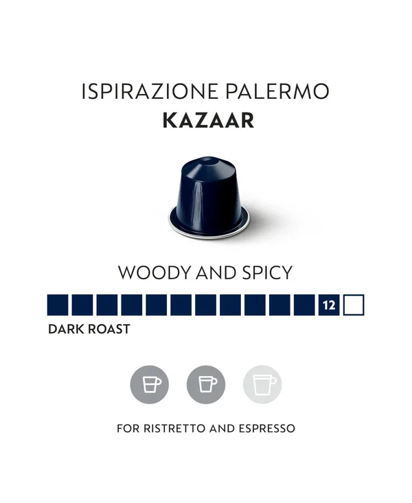 Nespresso OriginalLine Ispirazione Palermo Kazaar Espresso Capsules 50-Count