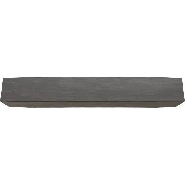 Ekena Millwork MANUSD06X06X36AC 6x22H x 6x22D x 36x22W Sandblasted Faux Wood Fireplace Mantel - Aged Cedar