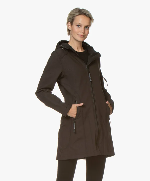 Women's Ilse Jacobsen Rain 07 Jacket, Size: 38, Black