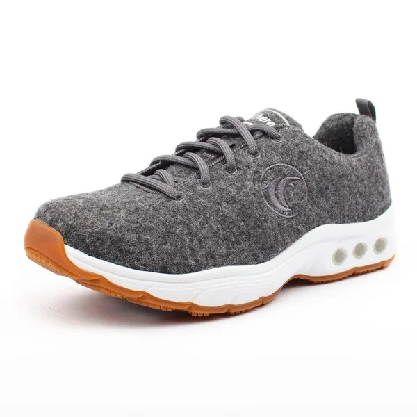 Therafit Paloma Women's Wool Athletic Shoe - Charcoal, Size 7 - for Plantar Fasciitis/Foot Pain