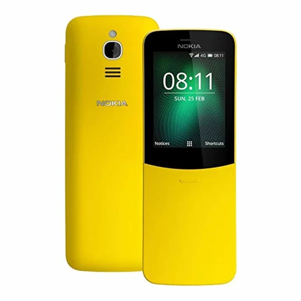 Nokia 8110 4G Duos Atu0026t Locked Kaios Phone - Banana Yellow
