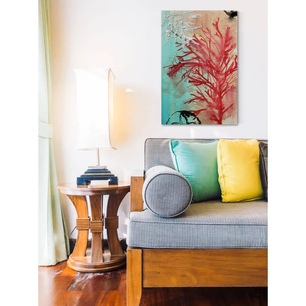 Marmont Hill Red Coral by Christine Lindstrom Painting Print on Wrapped Canvas - Size: 12x22 x 18x22