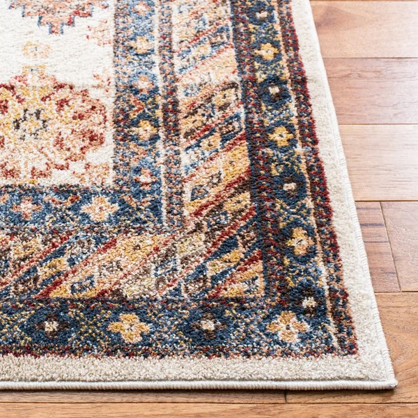 Safavieh Bijar Celie Traditional Distressed Oriental Rug - 6&7x22 x 6&7x22 Square - Brown/Ivory