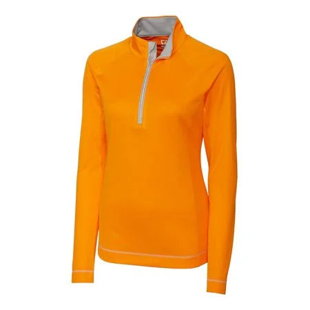 Cutter & Buck Tennessee Volunteers Women's Orange Evolve DryTec Half-Zip Jacket Size: Small