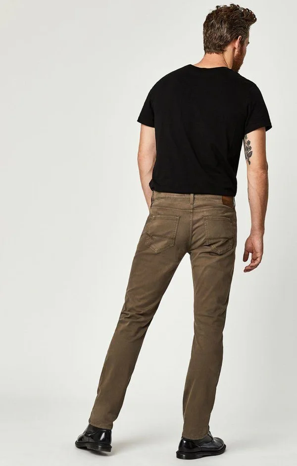 Mavi Men's Zach Straight Leg in Morel Sateen Twill, Men's Jeans