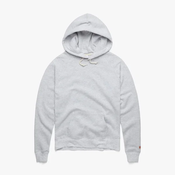 Women's Go-To Hoodie from Homage, Grey, Vintage Womens Hoodie from Homage.