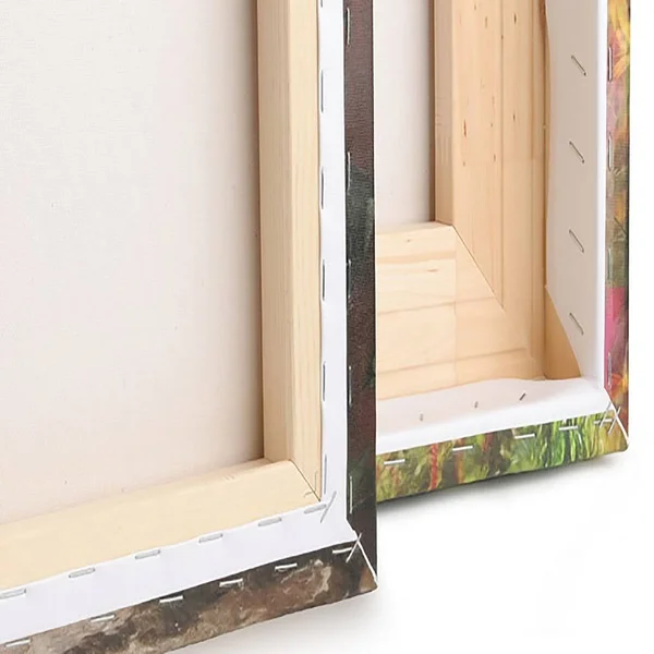 Designart 'Billowing Smoke Yellow' Abstract Canvas Art Print - 60 in. Wide x 32 in. High - 4 Panels