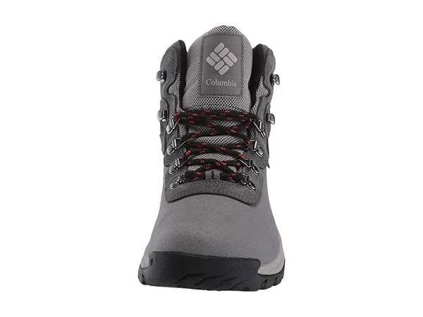 Columbia Men's Newton Ridge LT Waterproof Shoe - 12 - Titanium II, Rust Red