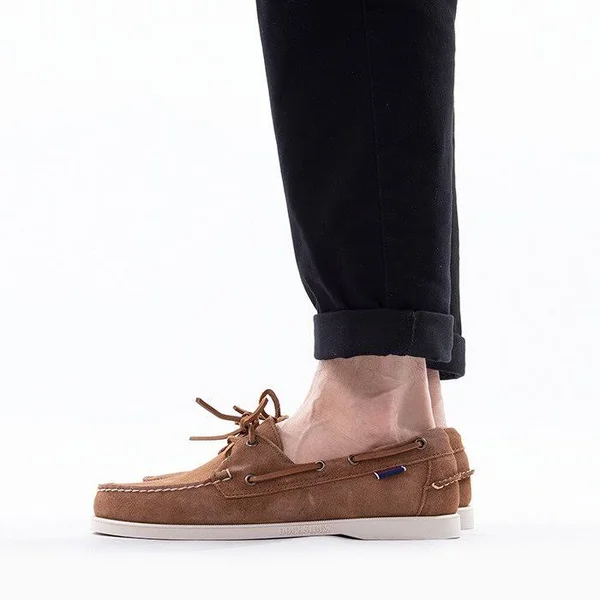 Sebago Docksides Portland Suede 7000G90 Brown Cognac