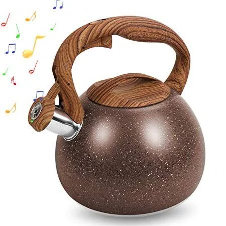 Whistling Tea Kettle Stovetop, 2.7 Quart Tea Pot for Stove Top, Stainless Steel Teapot Kettle with Whistle & Heat Resistant