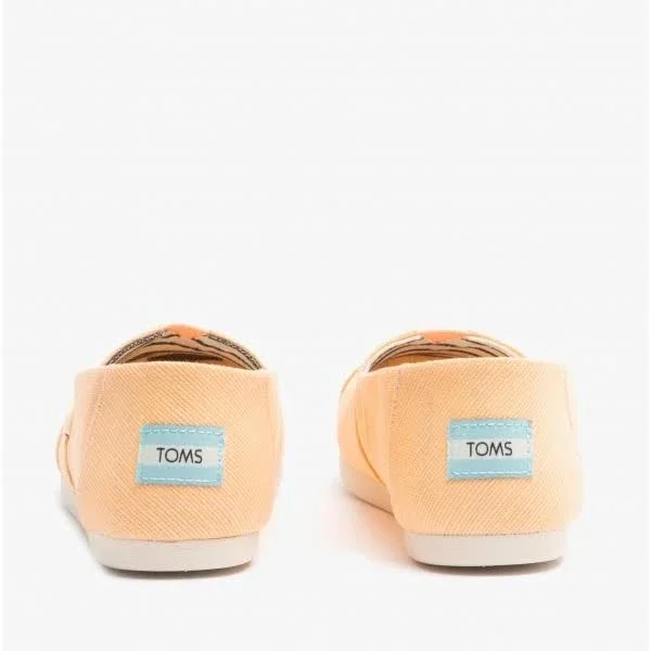 Toms Alpargata Light Orange Womens Espadrilles Slipons Shoes, 8 UK