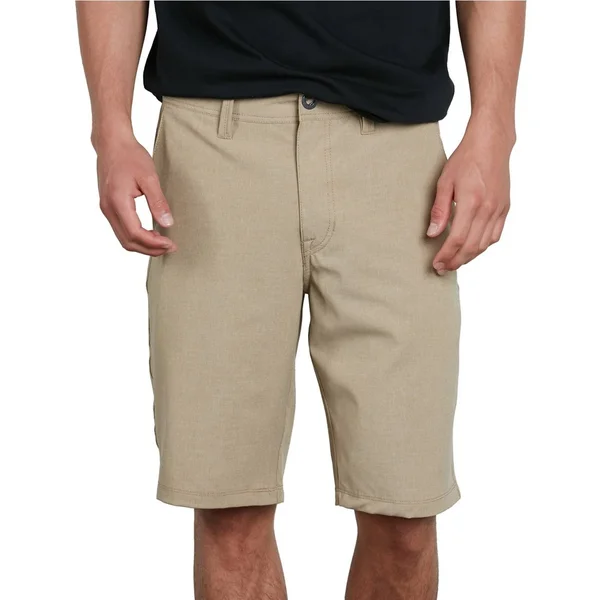 Volcom Frickin Surf N& Turf Static 2 Shorts Men's Hybrid - Dark Khaki, Size 33
