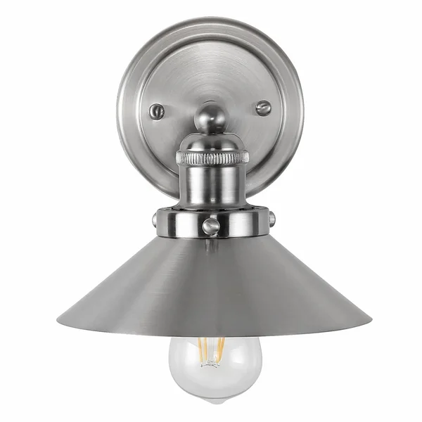 July Metal Shade Sconce, Nickel by Jonathan Y - 1 Bulb