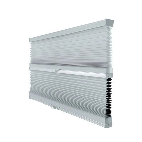 Chicology Cut-to-Width Gray Sheen 9/16 in. Light Filtering and Privacy Cordless Cellular Shade - 52.5 in. W x 72 in. L, Gray She