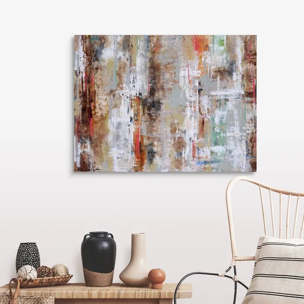 Wood Reflection - Large Solid-Faced Canvas Wall Art Print, Great Big Canvas